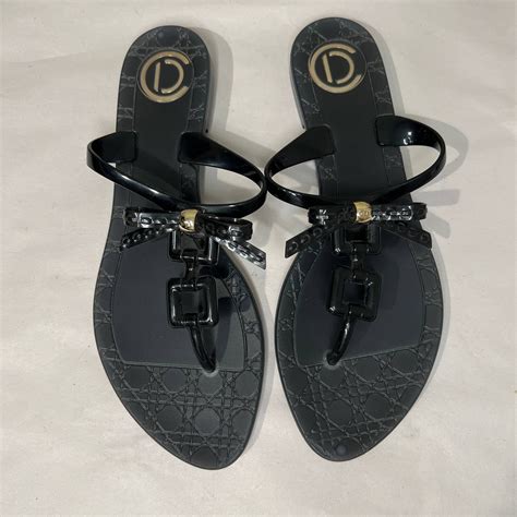 dior women's flip flops|Dior ladies sandals.